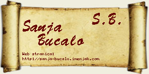 Sanja Bucalo vizit kartica